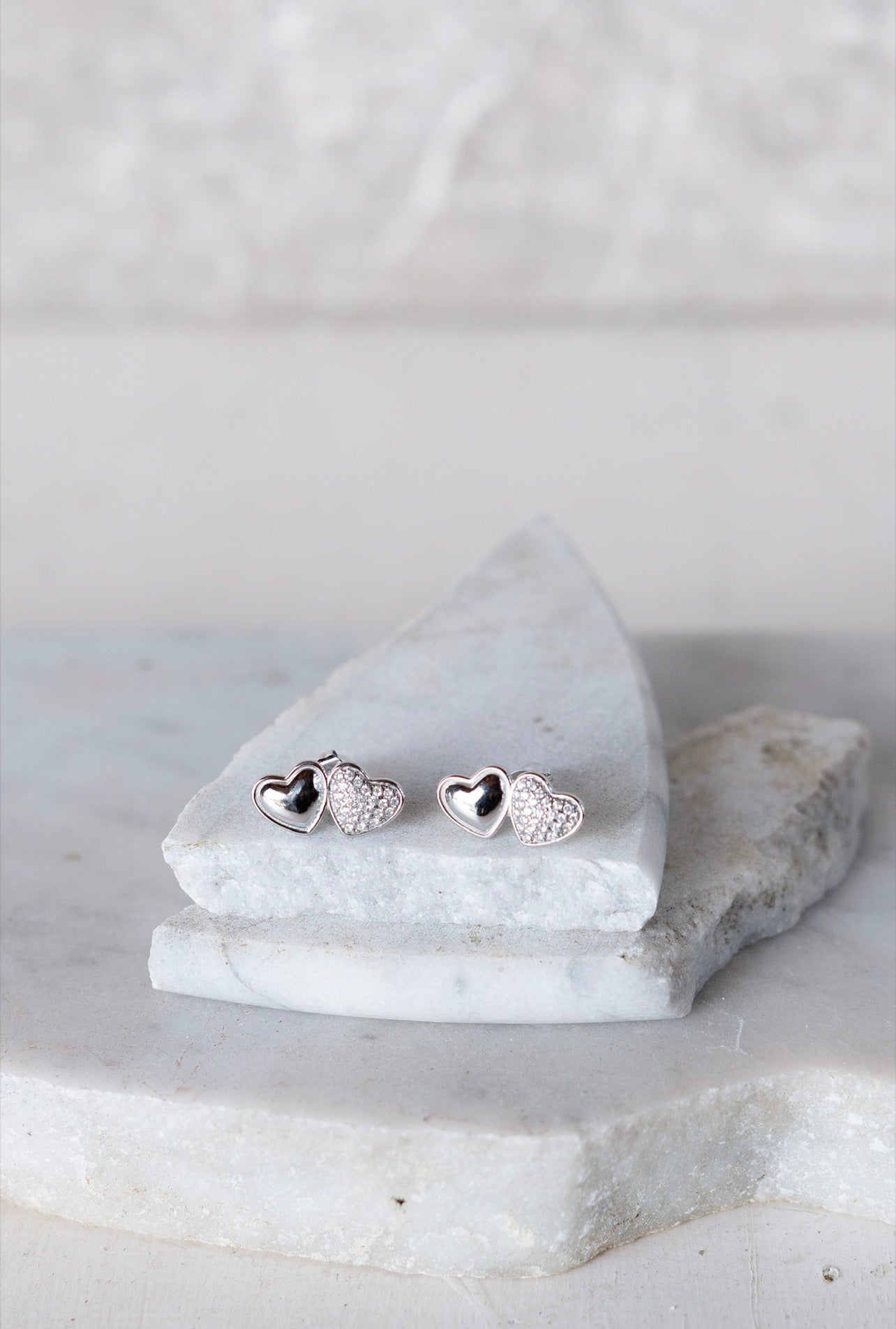 ORECCHINI DOUBLE HEART