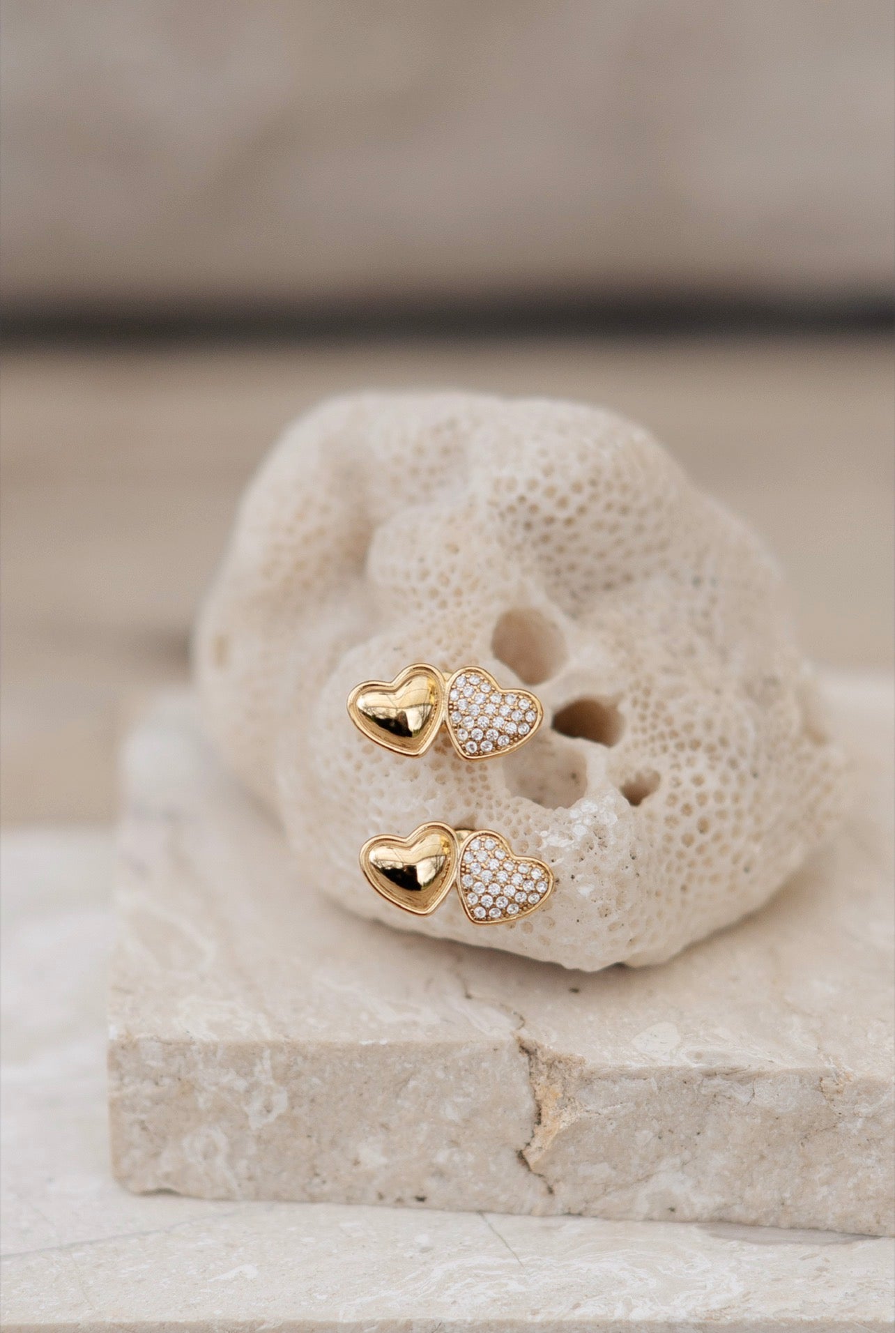 ORECCHINI DOUBLE HEART